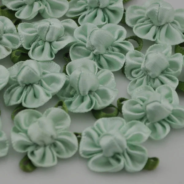 rubans satinés fleurs artificielles multicolores décor mariage roses uniques polyester