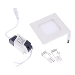 panneau led carré encastré blanc mat moderne intensité variable lampe intérieur aluminium