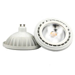 ampoule led spot gu10 g53 blanc aluminium moderne grille refroidissement clips