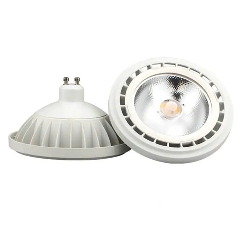 ampoule led spot gu10 g53 blanc aluminium moderne grille refroidissement clips
