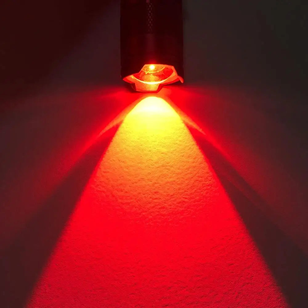 lampe torchon rouge lumiere intense résistante choc mode zoom texturée moderne clip inclusion