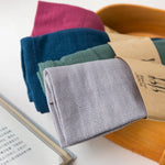 serviettes table coton lin violet bleu marine vert gris beige rouge classique 40x30cm