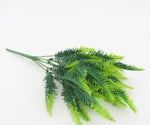 bouquet artificiel eucalyptus herbe verte mariage decoration table fleurs naturel