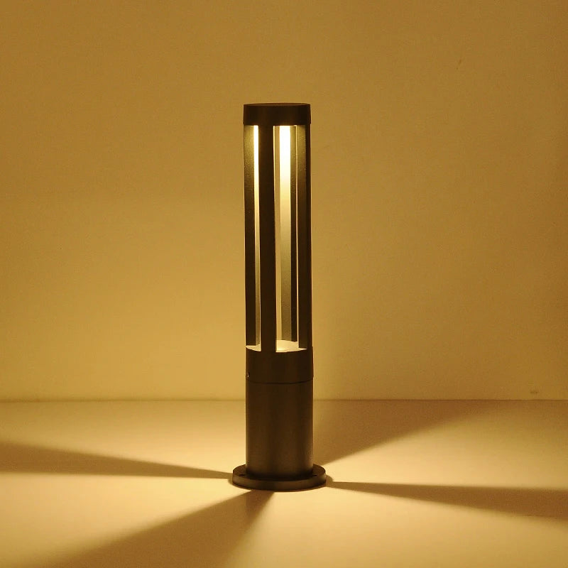 lampe solaire gris moderne batterie aaa ip65 brillante extérieure jardin
