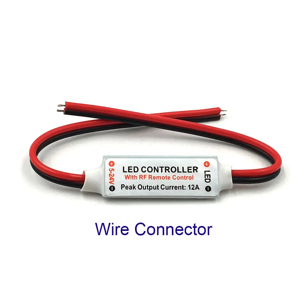 contrôleur led télécommande rf bande led ajustement luminosité mode vitesse flash câbles connecteur dc