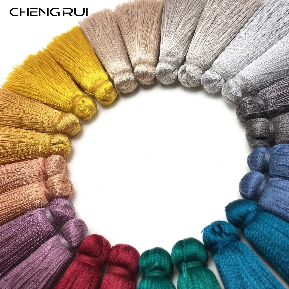 pompons soie couleur jaune gris marron tissé opaques traditionnels utilisation vêtements rideaux décoration DIY