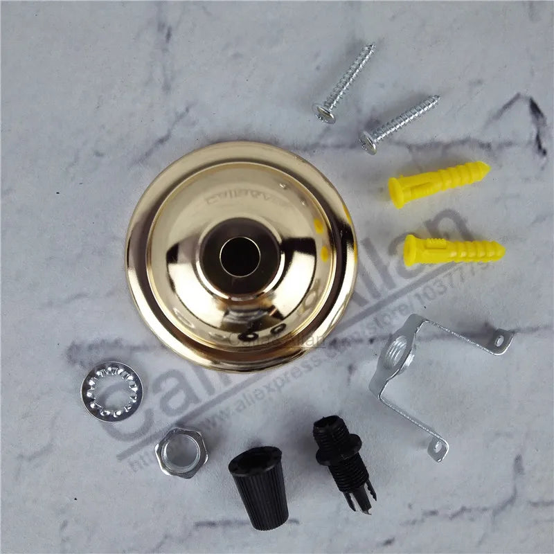 suspension boules blanc noir bronze cuivre marron mat modernes vis anneau bouchons pince rondelle