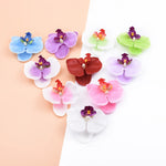 fleurs artificielles orchidées mix couleur decoration intérieure moderne minimaliste vert rose violet bleu blanc