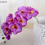 bouquet fleurs artificielles violet blanc bleu vert feuilles vertes décoration intérieure mariage anniversaire élégant