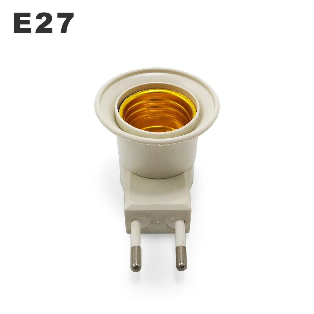 prise courant e27 blanc moderne adaptée ampoules led us eu high quality