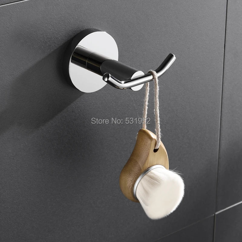 ensemble accessoires salle bain mural chrome porte serviette savon papier brosse moderne argent