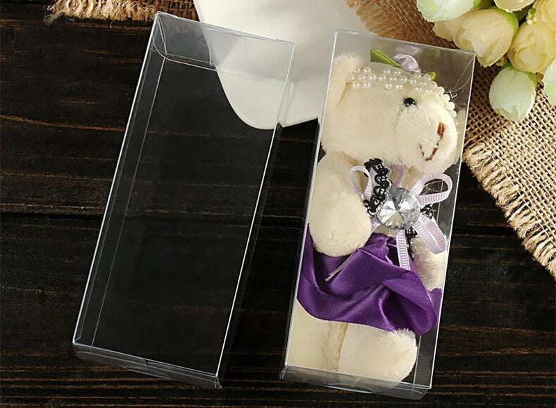 boîtes bijoux transparentes plastique rangement mariage noël 200 pièces modernes emballage