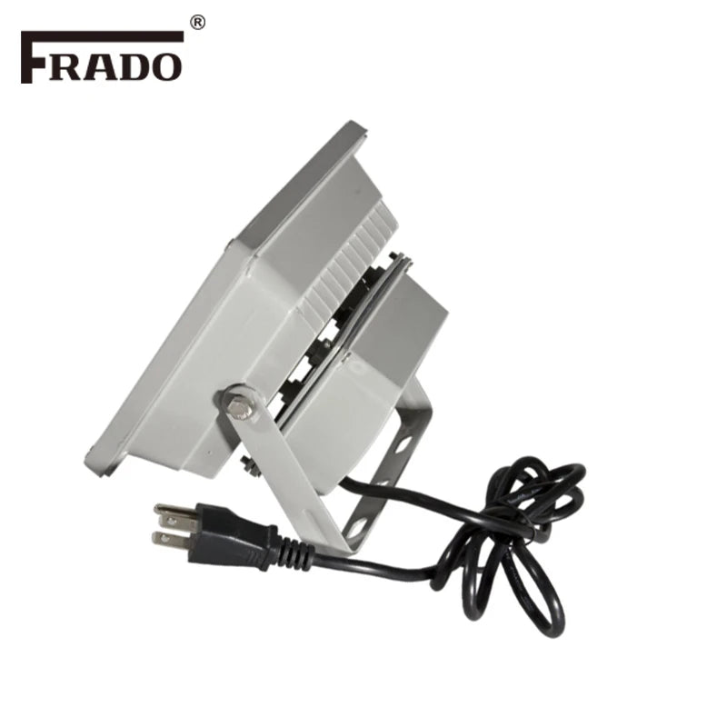 projecteur led rgb 10w ip65 acier poli moderne télécommande gris métallisé certifié rohs ccc