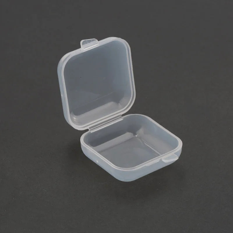 boîtes rangement transparentes plastique 3.5cm 3.5cm 2cm bijoux modernes poignées