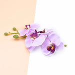 fleurs artificielles orchidées papillon soie rose violet vert blanc décoration maison anniversaire mariage
