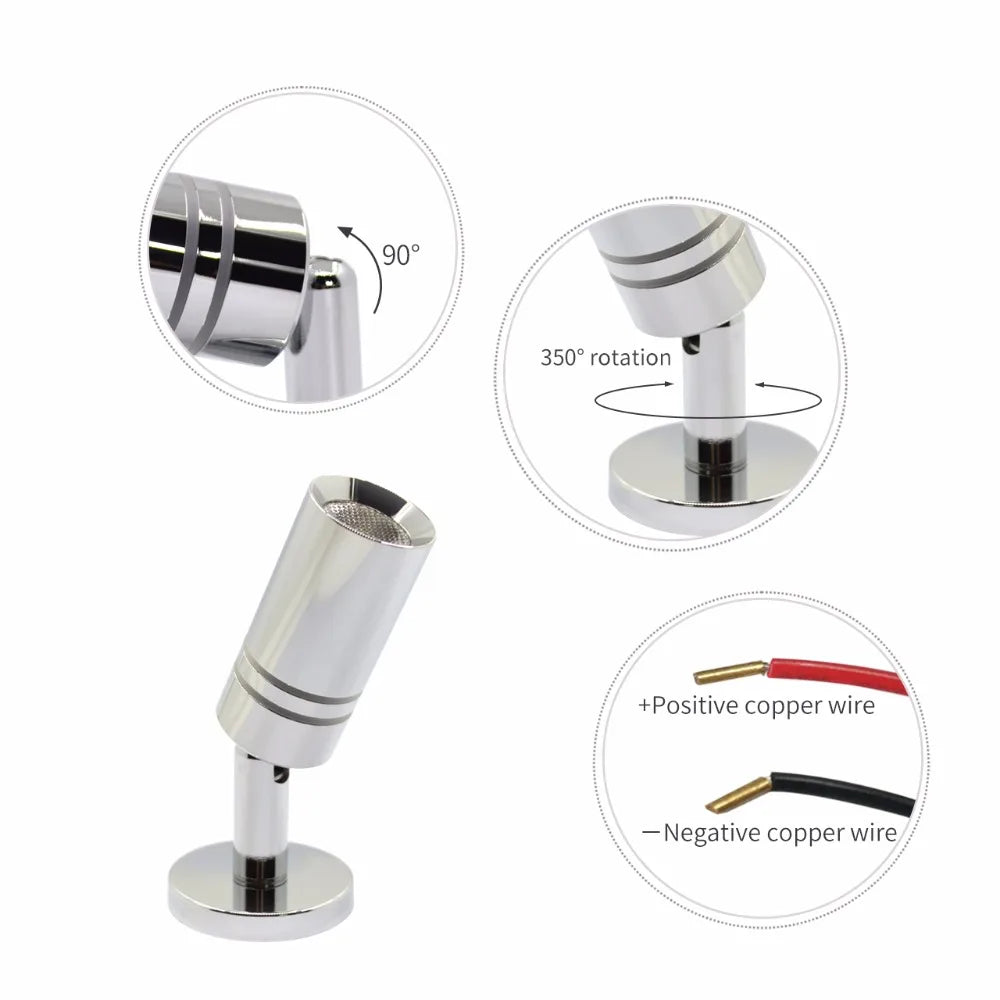 Lampe LED pour caravane et bateau design moderne