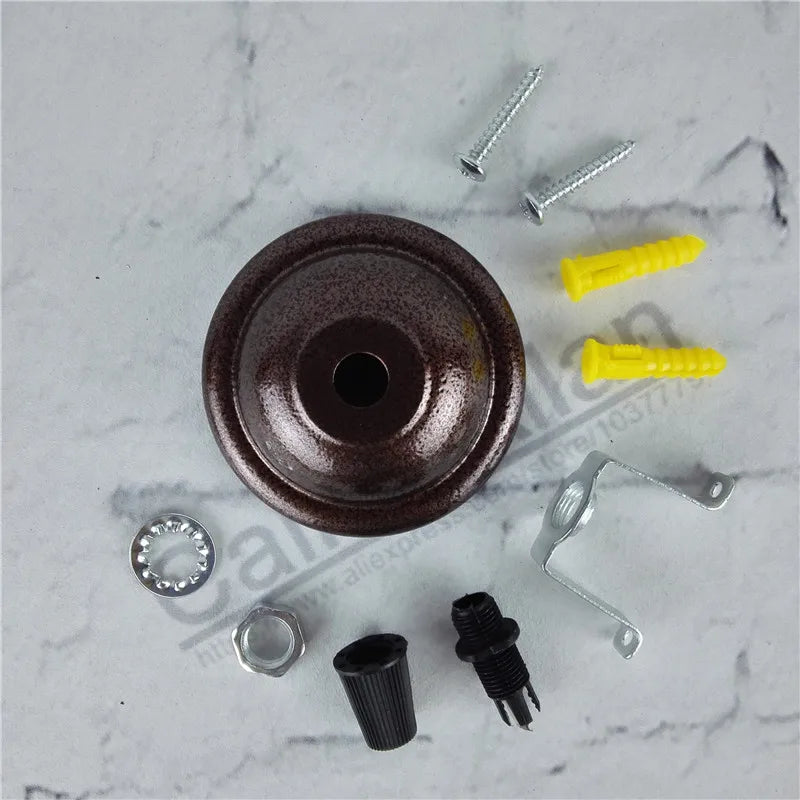 suspension boules blanc noir bronze cuivre marron mat modernes vis anneau bouchons pince rondelle