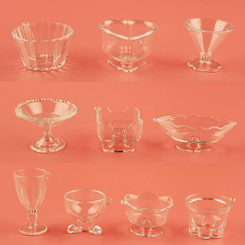 assiettes dessert transparentes moderne accessoires décoration diy valentin mariage anniversaire