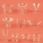 assiettes dessert transparentes moderne accessoires décoration diy valentin mariage anniversaire
