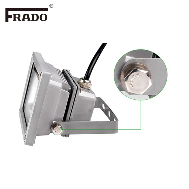 projecteur led moderne gris métallisé ip65 rgb télécommande flux lumineux 2000 82000 certifié rohs