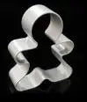outils biscuits argentés forme cœur triangle moderne aluminium