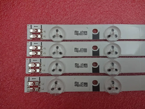 bande lumineuse led blanc rondelles noires moderne sans cable aluminium