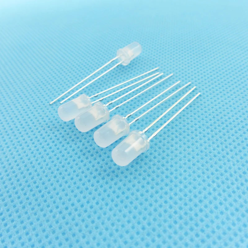 diodes led rouges diffuses 5mm ultra lumineuses kit 100 bricolage électronique