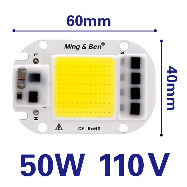 puce led cob 20w 30w 50w blanc froid chaud diy électronique smart ic techno
