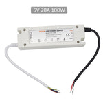 alimentation led 12v 100w 5v 100w 72w blanc bleu modernes transformateurs éclairage câbles certifications