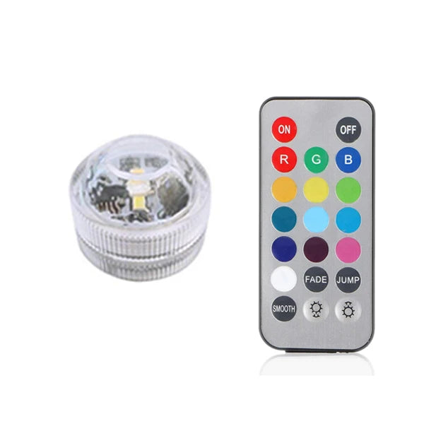 veilleuse led submersible transparente verte bleue blanche rouge points lumineux moderne adhésive piscine chambre