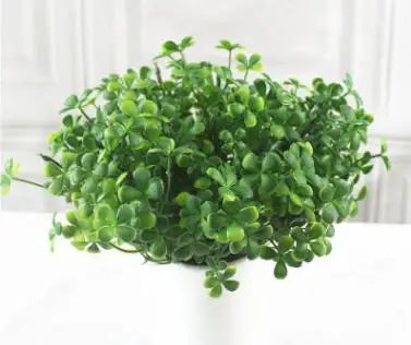 bouquet artificiel eucalyptus herbe verte mariage decoration table fleurs naturel