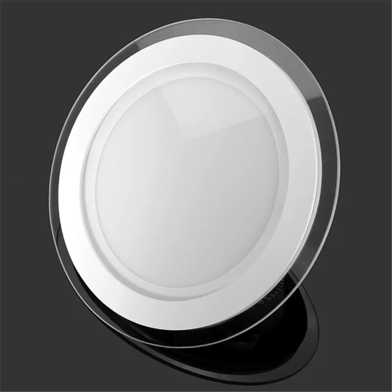 Spot LED 6W 9W 12W 18W blanc moderne verre bord arrondi autonome tactile