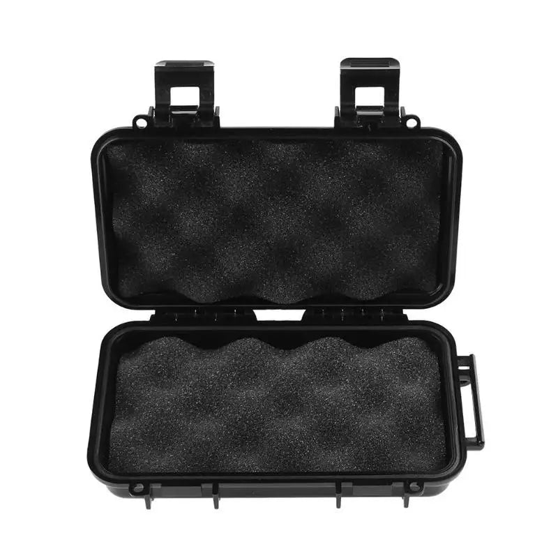 boîte étanche noire robuste poignées intérieur rembourré mat plastique hermétique survival gadgetextérieur