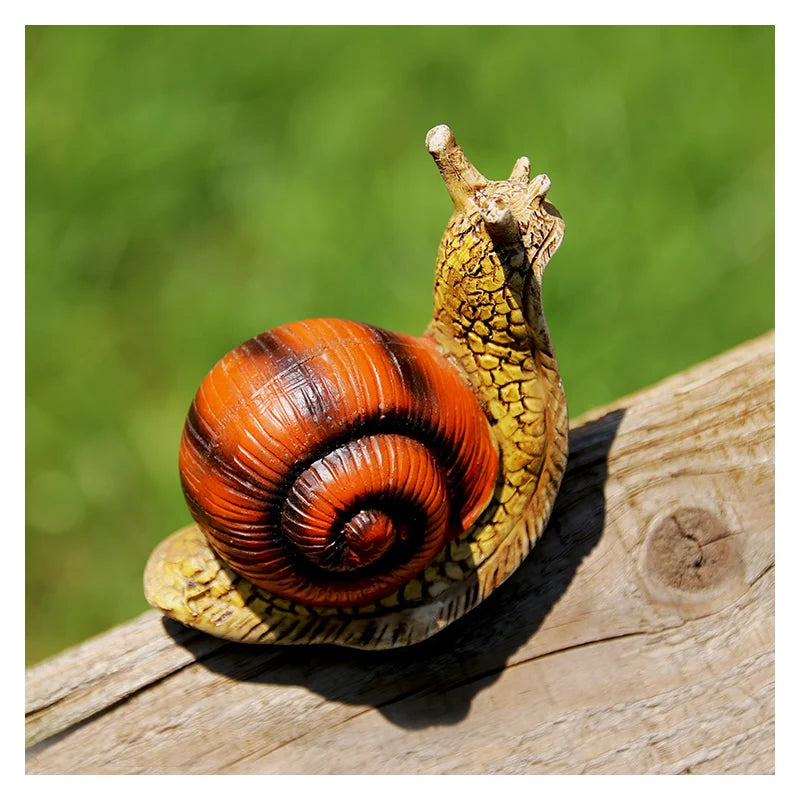 Ornement animal jardin résine gris foncé