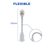 adaptateur culot E27 blanc moderne portable 65mm 95mm 197mm fixé adhésif certifié ccc cenele