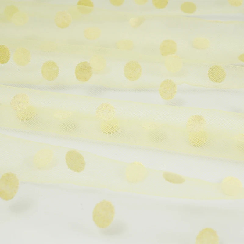 tulle floqué transparent noir blanc rouge gris rose décoration mode couture tissu polyester