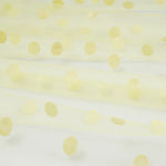 tulle floqué transparent noir blanc rouge gris rose décoration mode couture tissu polyester
