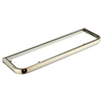 étagère murale verre or rose moderne transparente cosmétiques accessoires salle bain fixations inclusées rectangle