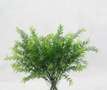 bouquet artificiel eucalyptus herbe verte mariage decoration table fleurs naturel