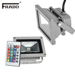 projecteur led moderne gris métallisé ip65 rgb télécommande flux lumineux 2000 82000 certifié rohs