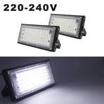 projecteur led industriel ip65 mural 50w blanc 6500k aluminium extérieur
