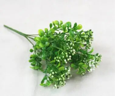bouquet artificiel eucalyptus herbe verte mariage decoration table fleurs naturel
