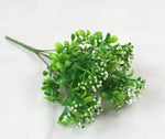 bouquet artificiel eucalyptus herbe verte mariage decoration table fleurs naturel