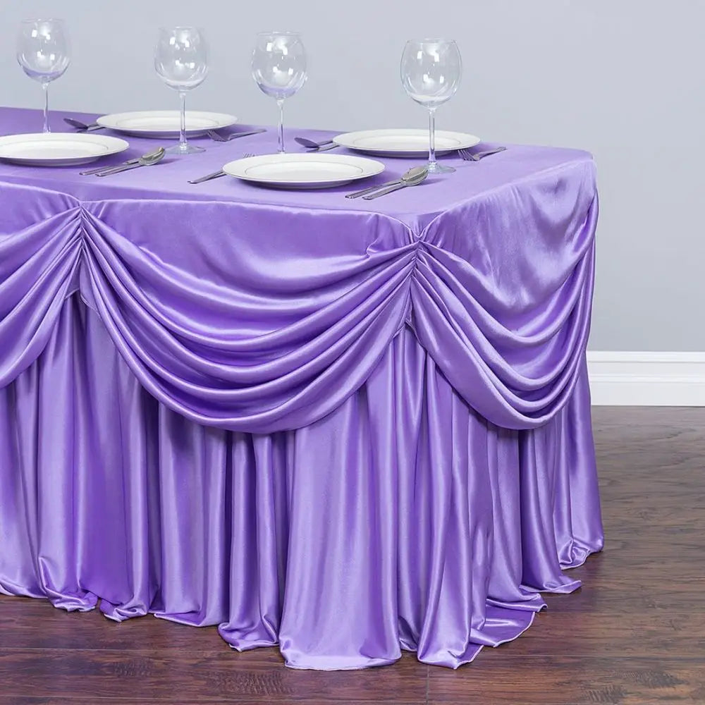 nappe table violet uni mariage fête banquet classique maison