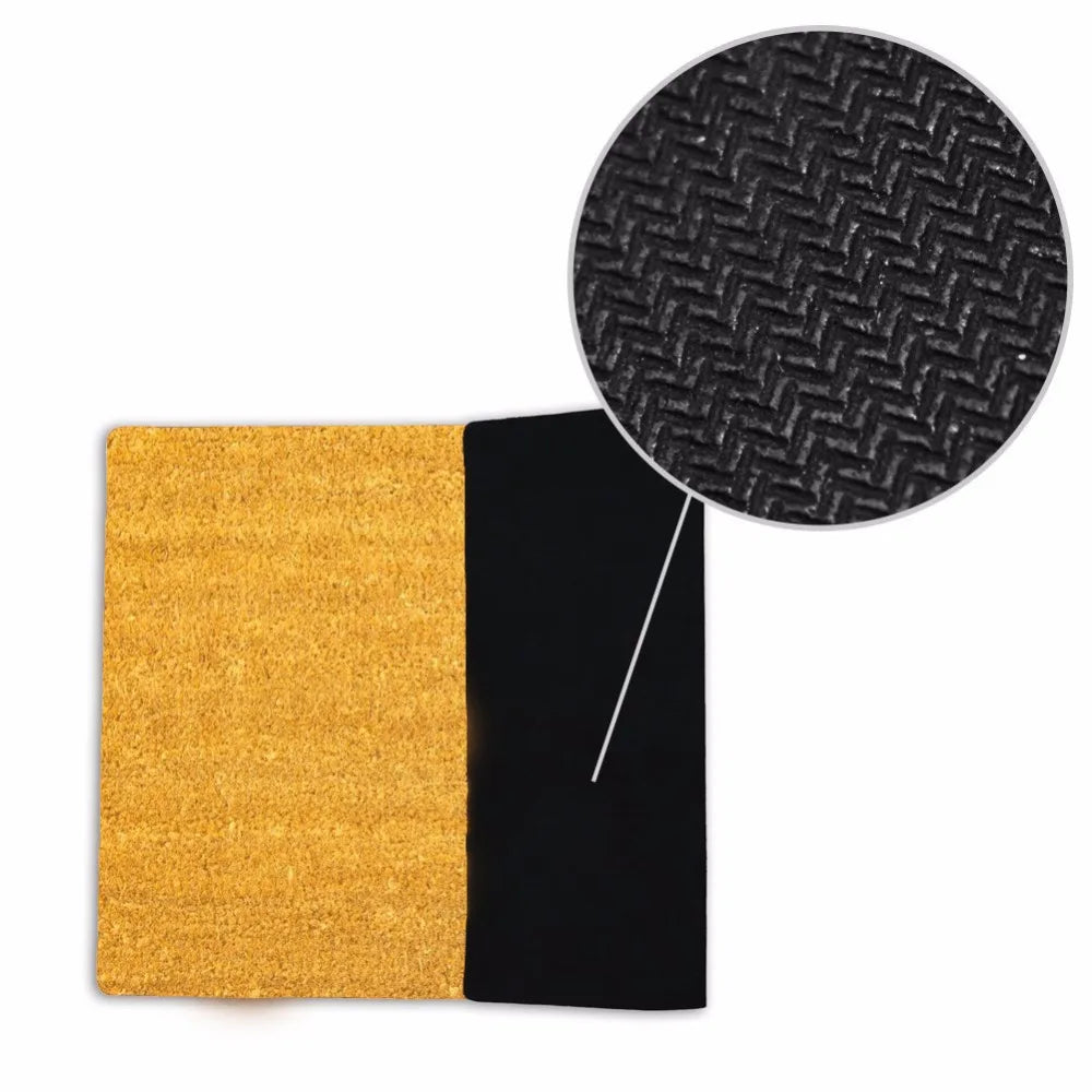 tapis porte imperméable antidérapant inscription vin humoristique extérieur intérieur beige noir