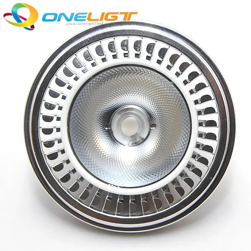 ampoule led argentée 15w dimmable ar111 g53 grille refroidissement fixations
