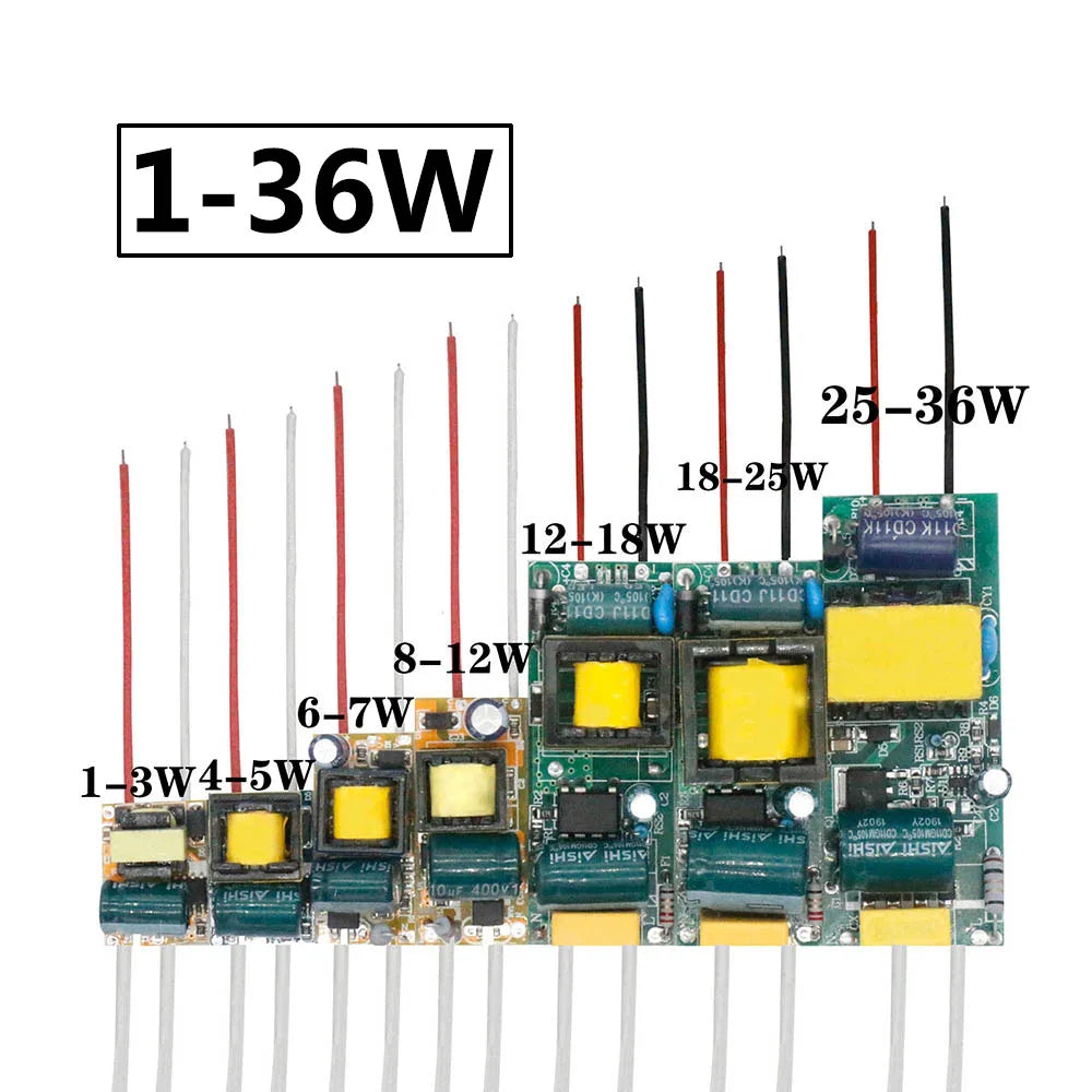 transformateur alimentation led secteur dc basse tension adaptateur éclairage électronique circuit imprimé robuste