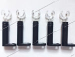 supports tubes transparent noirs modernes 25mm 36mm 50mm 100 pièces