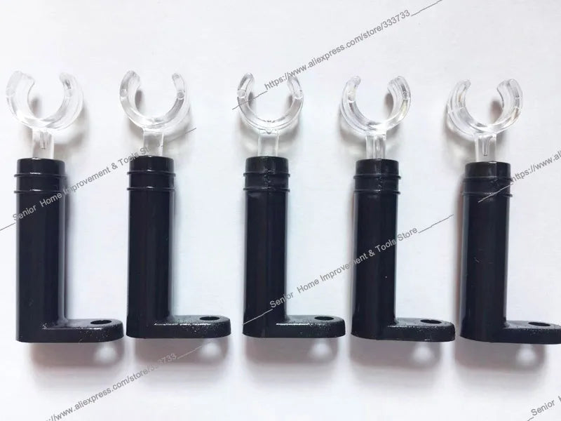 supports tubes transparent noirs modernes 25mm 36mm 50mm 100 pièces