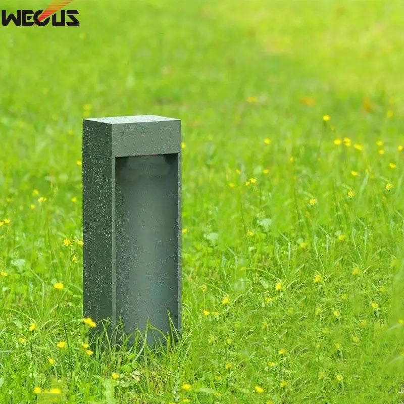 Lampe solaire moderne 10W LED noir vert waterproof IP65extérieur jardin